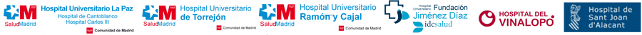 Logotipos Hospitales que participan en la Jornada