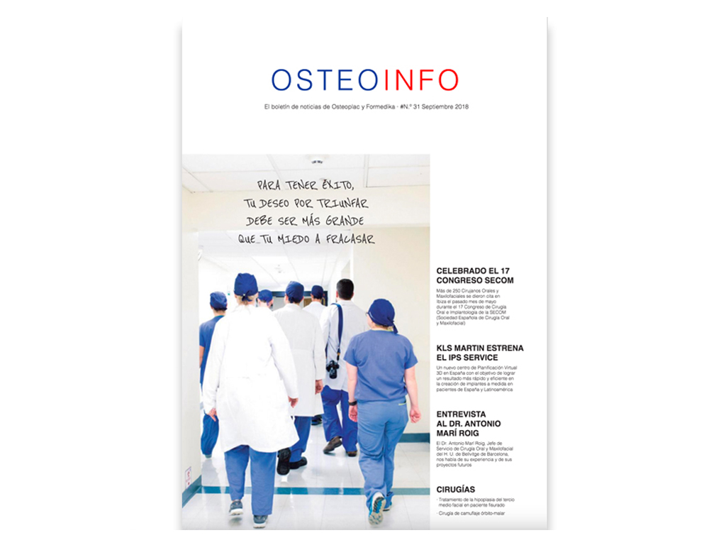 Ya está disponible el nuevo número del Osteoinfo de Cirugía Maxilofacial